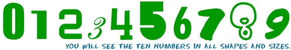 Basic numbers come in a variety of shapes.